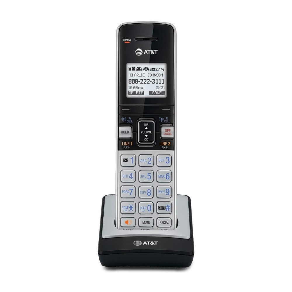 AT&T TL86003 Additional Cordless Handset for TL86103 - DECT 6.0 Expandable Ha
